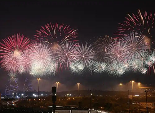 五河县焰火晚会